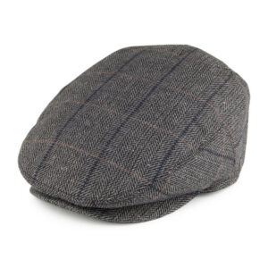 Black Washed Faux Leather Trapper Hat
