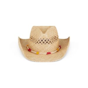Sun Bead Raffia Cowboy Hat